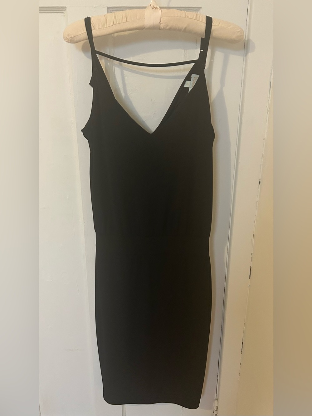 Veronica M Black Slip Dress